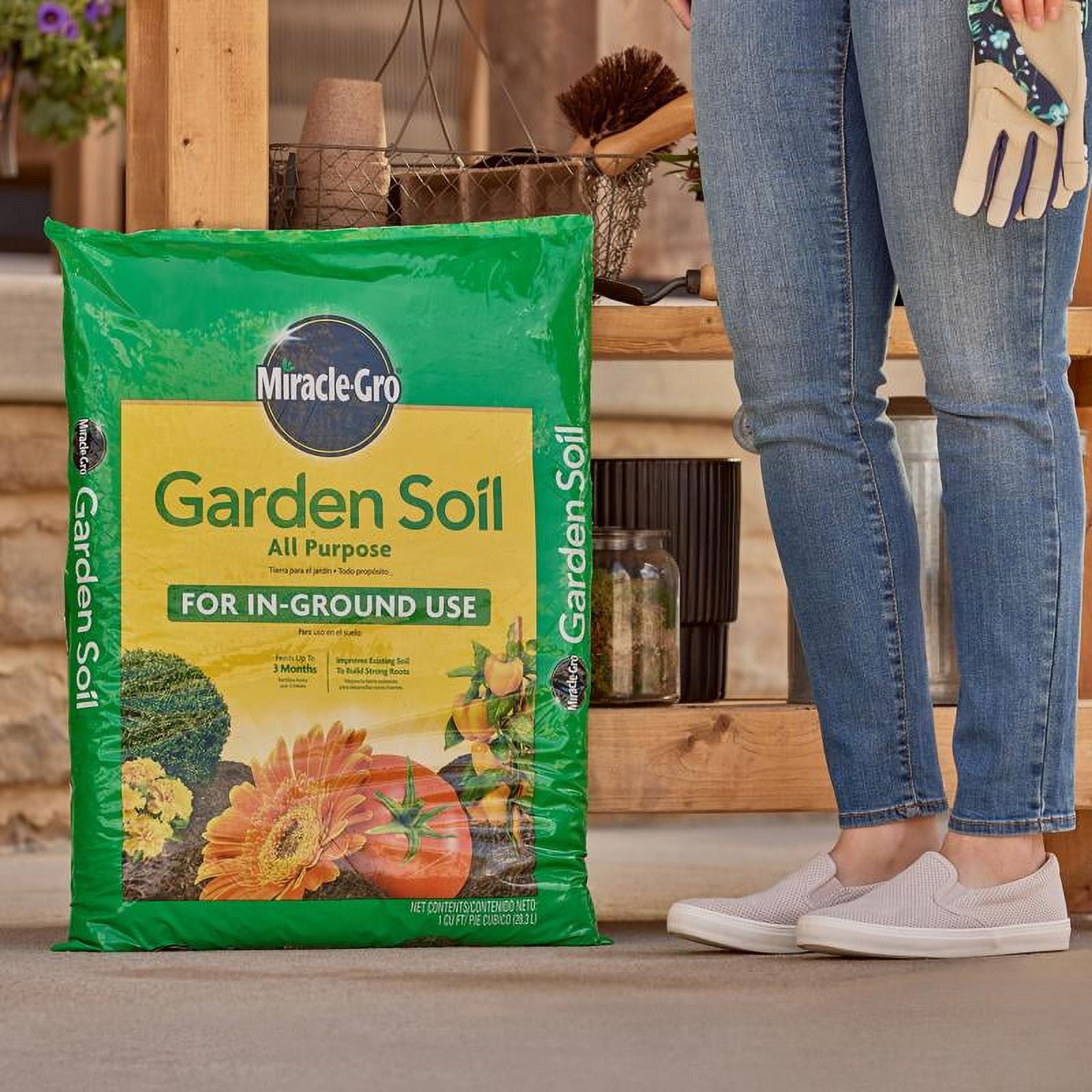 Miracle-Gro Garden Soil All Purpose for In-Ground Use, 1 cu. ft.