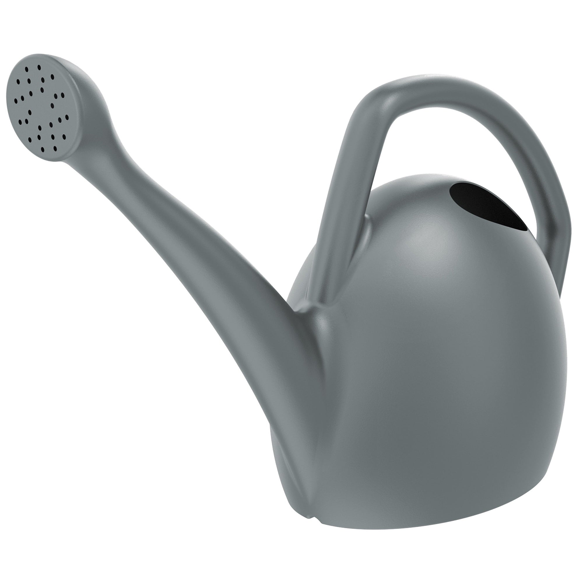 Bloem Rhino Watering Can: 2 Gallon Capacity - Charcoal - 100% Recycled Plastic Can, Easy Water Spout, One Piece Construction, For Indoor and Outdoor Use, Gardening