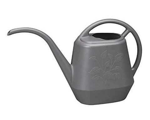 Bloem Watering Can Aqua Rite 1/2 Gal. (56 oz) Charcoal